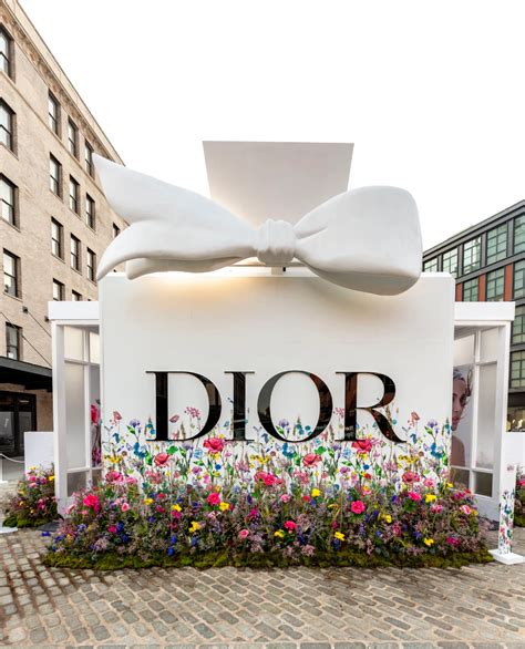 christian dior flower showroom